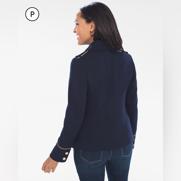 NWT Chico’s Military Button Jacket - Picture 2 of 6